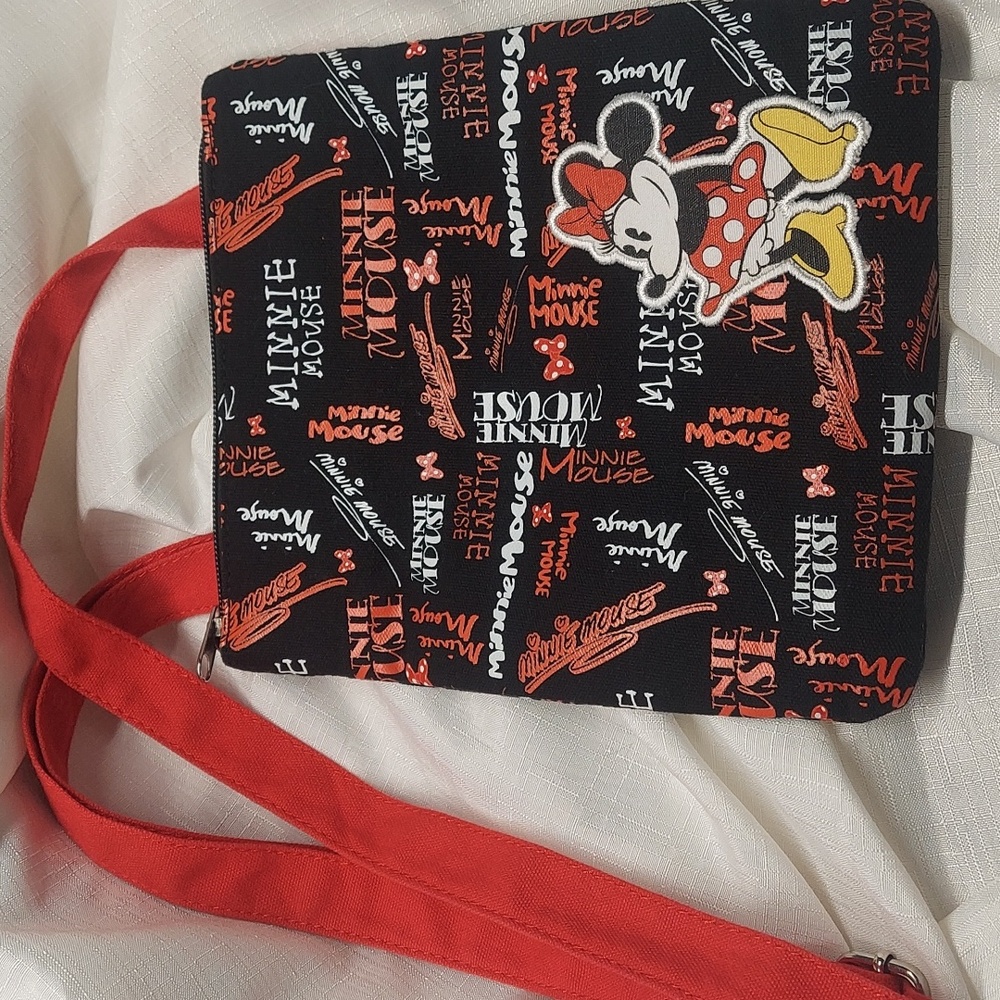 Embroidered Disney Minnie Mouse 8" Crossbody Bag Purse Super Cute